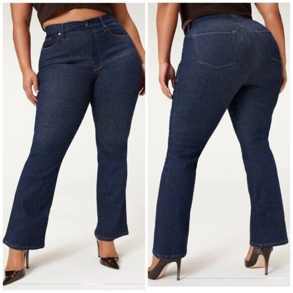 Good American Denim - Good American ALWAYS FITS GOOD CLASSIC SLIM BOOTCUT JEANS PLUS Size 28 32